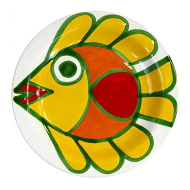 Round Plate de simone pottery Panarea PTPN Round Plate de simone pottery Panarea PTPN